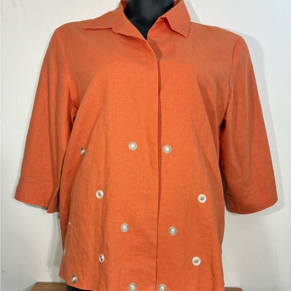 Richard Malcolm Tops - Richard Malcolm Linen Rayon Jacket blouse size 14